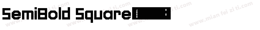 SemiBold Square字体转换